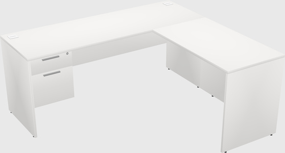 L-shaped office desk