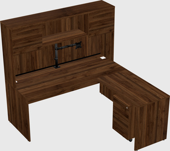 L-shaped office desk