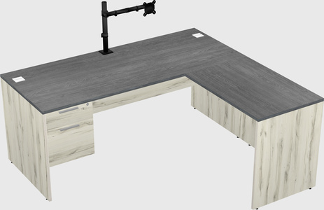 L-shaped office desk