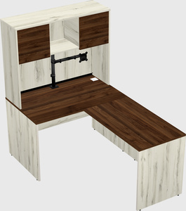 L-shaped office desk