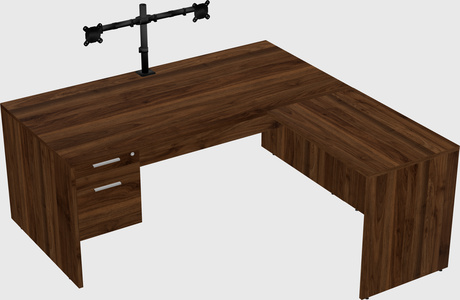 L-shaped office desk