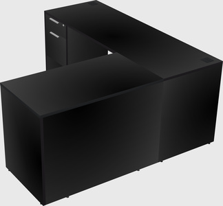L-shaped office desk