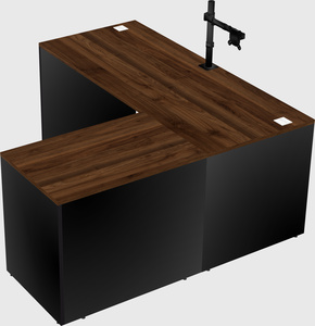 L-shaped office desk