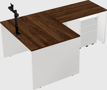 L-shaped office desk