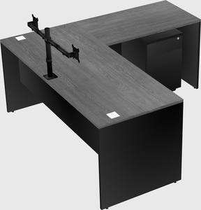 L-shaped office desk