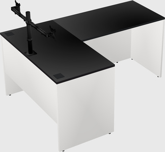 L-shaped office desk