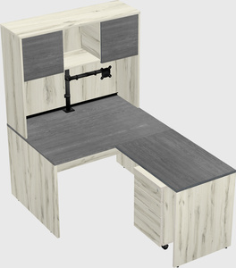 L-shaped office desk