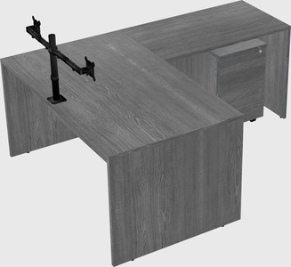 L-shaped office desk