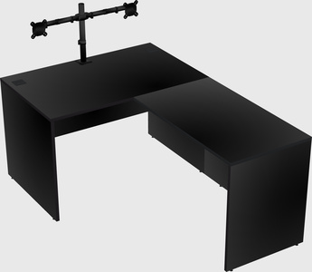 L-shaped office desk