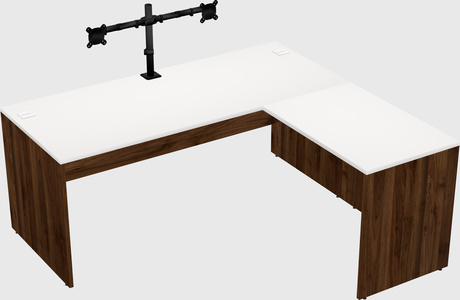L-shaped office desk