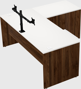 L-shaped office desk