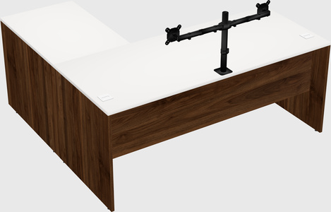 L-shaped office desk