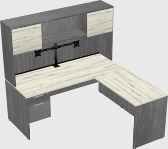 L-shaped office desk