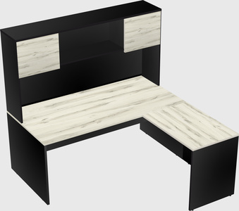 L-shaped office desk