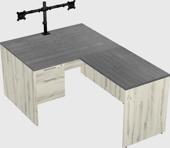 L-shaped office desk