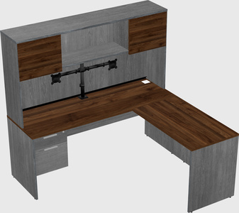 L-shaped office desk