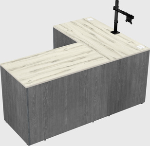 L-shaped office desk