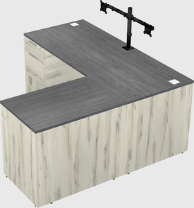 L-shaped office desk