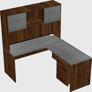 L-shaped office desk