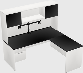 L-shaped office desk
