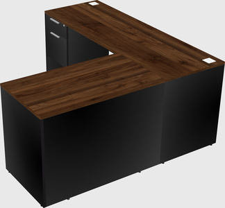 L-shaped office desk