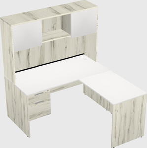 L-shaped office desk
