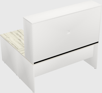 L-shaped office desk