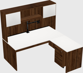 L-shaped office desk