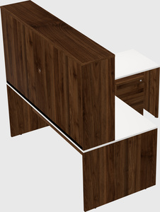 L-shaped office desk