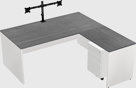 L-shaped office desk