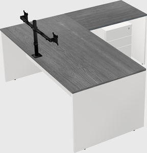 L-shaped office desk