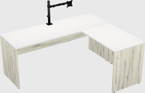 L-shaped office desk