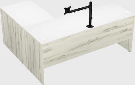 L-shaped office desk