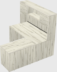 L-shaped office desk