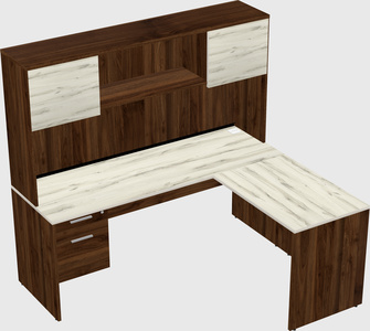 L-shaped office desk