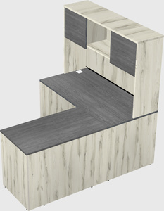 L-shaped office desk