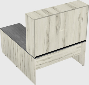 L-shaped office desk