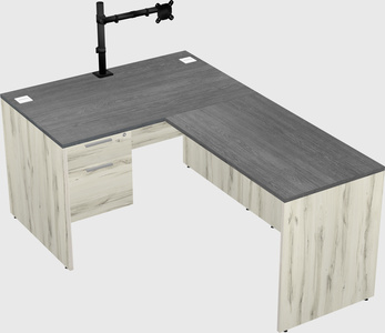L-shaped office desk