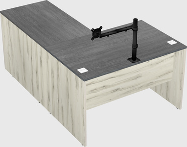 L-shaped office desk