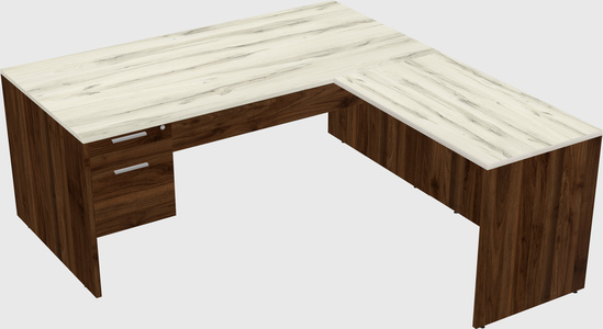 L-shaped office desk