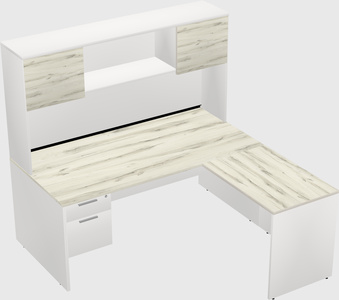 L-shaped office desk