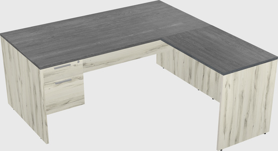 L-shaped office desk