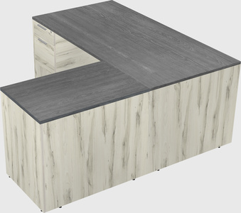 L-shaped office desk