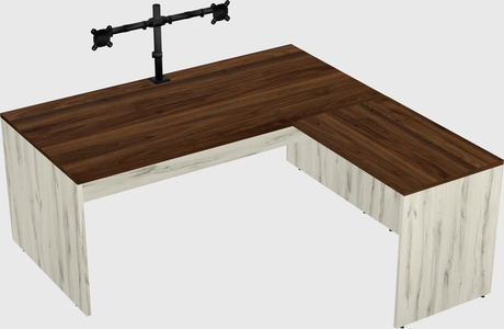L-shaped office desk
