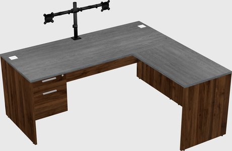L-shaped office desk