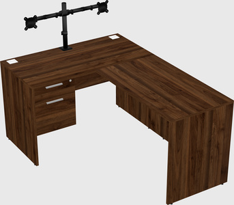 L-shaped office desk