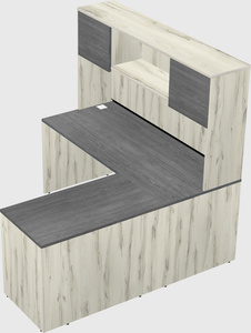 L-shaped office desk