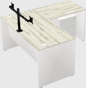 L-shaped office desk