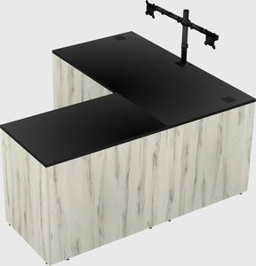 L-shaped office desk
