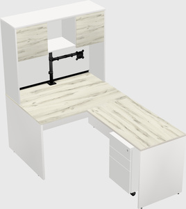 L-shaped office desk